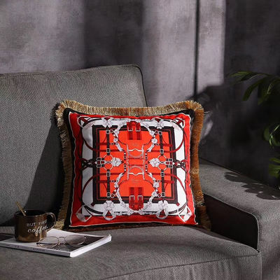 Waterproof Polyester Printed Cushion Cover Home Decorative Garden Cushion Sofa Spring