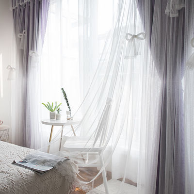 Double Side Matte Polyester Curtain Fabric Blackout 90% Shading