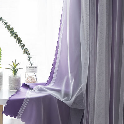 Double Side Matte Polyester Curtain Fabric Blackout 90% Shading