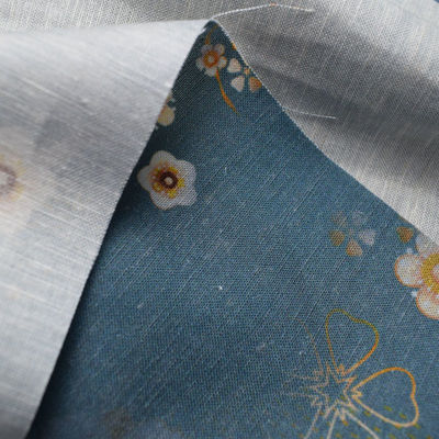 Printed 100% Viscose Rayon Fabric Sustainable Floral Challis