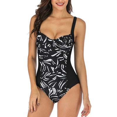 Ladies Polyester Swim Suit One Piece Beachwear Sexy Swimsuit
