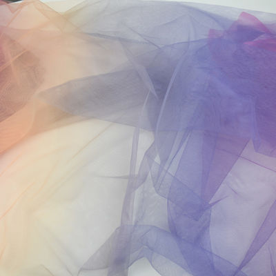 100% 나일론 얇은 명주 그물은 부드러운 얇은 명주 그물 구성 진주로 만드는 망조직을 회전시킵니다