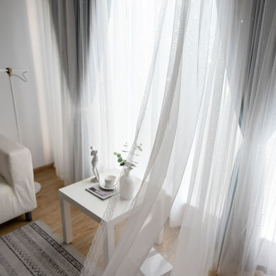 자카드 커튼 홈 섬유 직물 솔리드 컬러 샤워 커튼