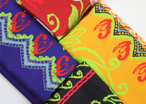 장식용 악세사리를 위한 큰 꽃 폴리에스테르 인쇄형 패브릭