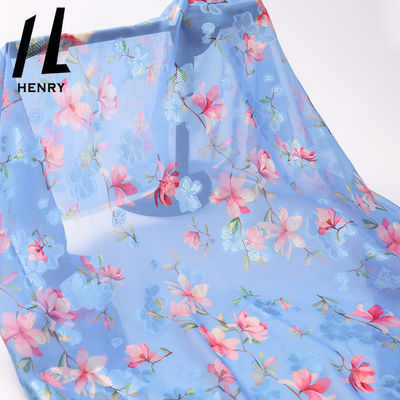 폴리에스테르 직물을 출력하는 최신 유행 치프온 드레스 섬유 무늬 디지털