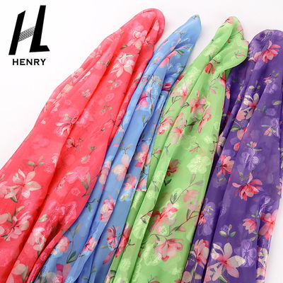 폴리에스테르 직물을 출력하는 최신 유행 치프온 드레스 섬유 무늬 디지털